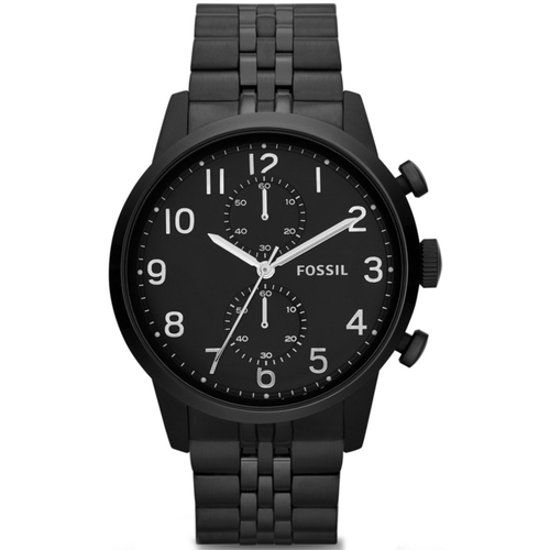 Fossil Men's Townsman Chronograph Black Dial Watch FS4877